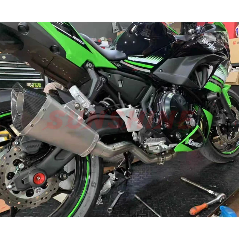 Для Z650 Ninja 650 мотоциклетная выхлопная передняя Труба Модифицированная слип на