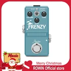 Rowin LN-322 FRENZY педаль для гитары классический пушистый тон кремовый звук в виде скрипки мини полностью металлический корпус 2 режима для бас-гитар