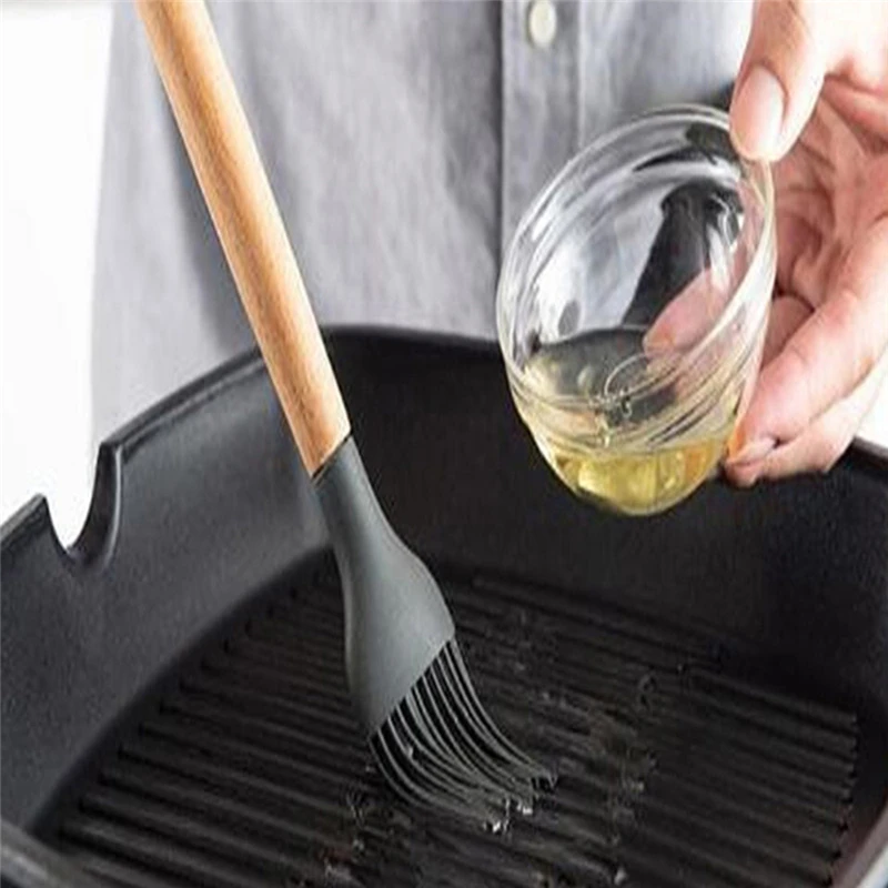 

9/12Pcs Silicone Cooking Utensils Set Non-Stick Spatula Shovel Wooden Handle Cooking Tools Set With Storage Box Kitchen Tools