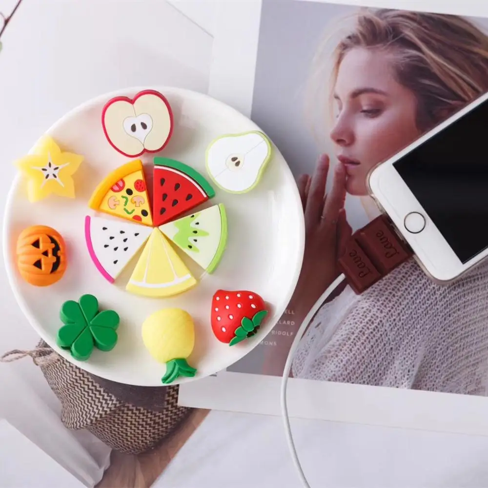 Зарядное устройство защита для передачи данных милый мультяшный чехол Iphone 5 5S6 Plus