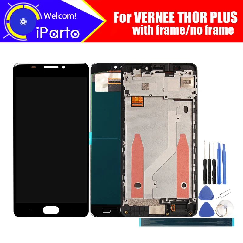 Vernee THOR PLUS ЖК дисплей + сенсорный экран дигитайзер 100% оригинальный
