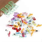 10 шт. 20 шт., пластиковые чудо-зажимы для шитья, зажимы для шитья, держатель для ткани, рождественские ткань, аксессуары для DIY, инструменты для вязания