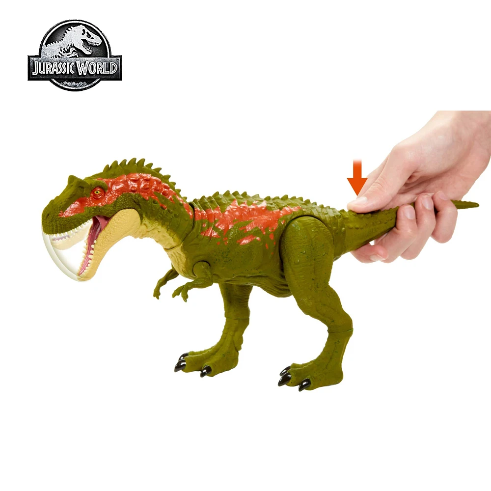 

Jurassic World Toy Massive Biters Albertosaurus Larger Dinosaur with Tail-Activat Strike and Chomping Action Dinosaur Toy GVG67