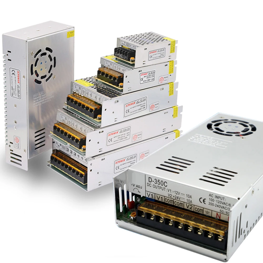 

Switch Power Aupply Source Lighting Transformer AC 110V 220V To DC 12V 24V Power Adapter Switching Driver For LED Strip