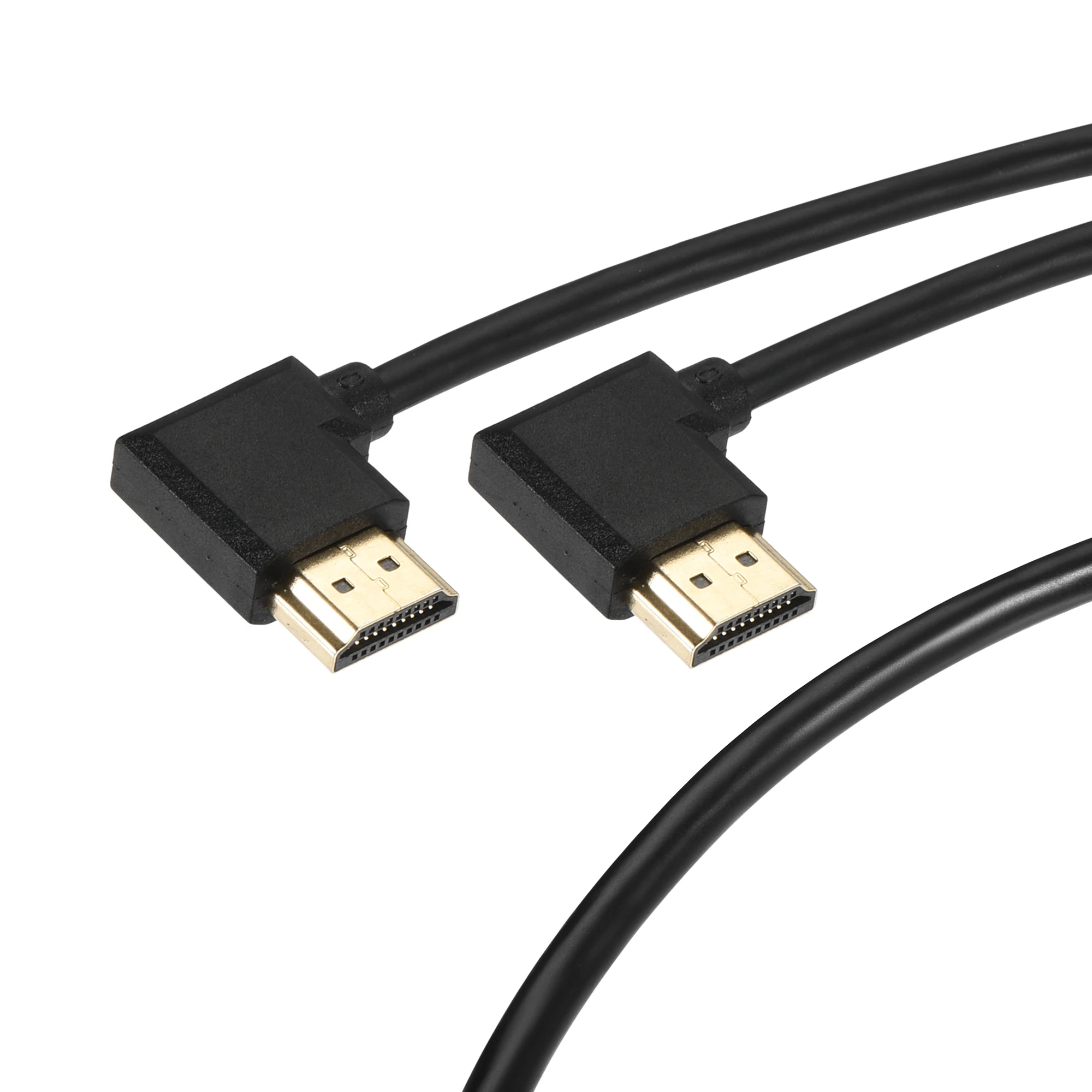 

Uxcell левый 90 Угол HDMI штекер-левый HDMI штекер Адаптер ПВХ провод 1 фут