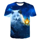 Мужская и женская футболка с коротким рукавом и 3D-принтом