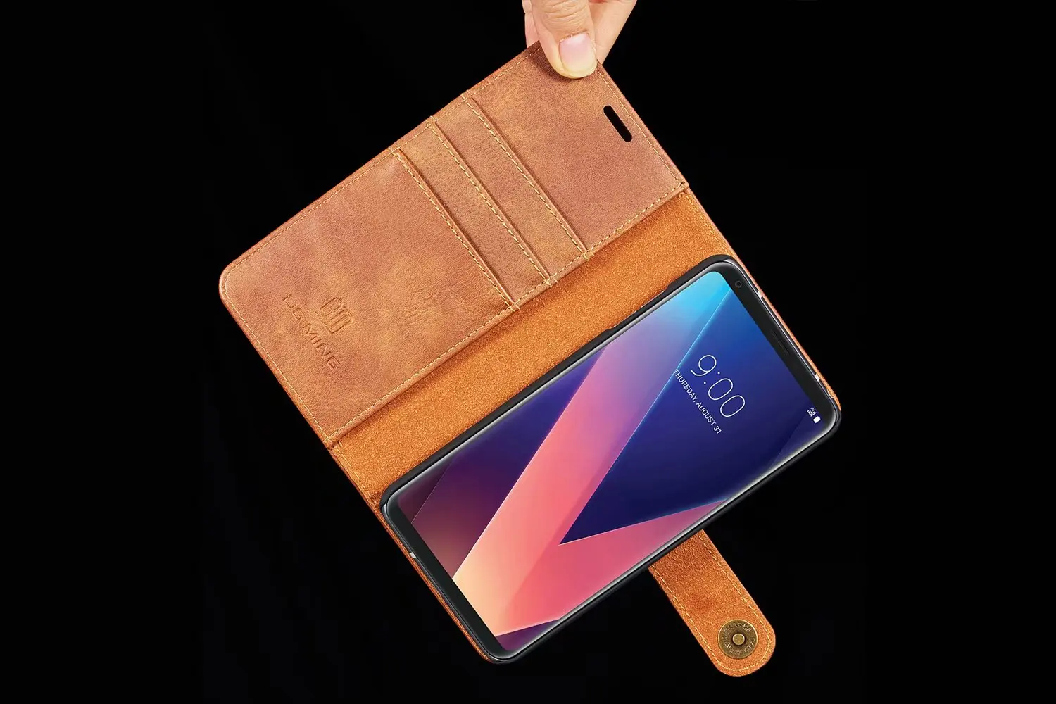 Чехол DG. MING из воловьей кожи в стиле ретро для LG V20 G6 V30 V30 plus, чехол для телефона s, съемный откидной Чехол-кошелек для LG G7 ThinQ