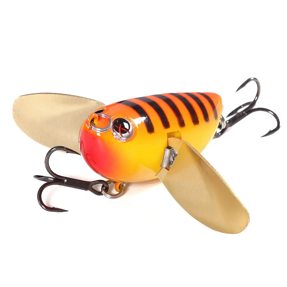 

Gorgons Artificial Fishing Lure 6cm 12.5g Fake Insect Bait Bugs Cicada Lures Floating Topwater Fishing Tackle Used for Fishing