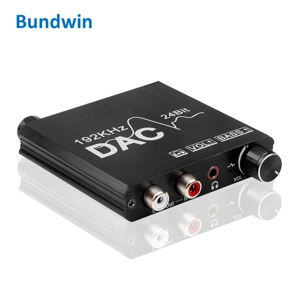 Цифро аналоговый преобразователь 192 кГц DAC бас контроль коаксиальный SPDIF Toslink к