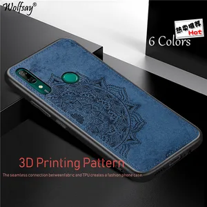 cotton fabric case for huawei honor 9x case cloth magnetic silicone bumper case for honor 9x stk lx1 cover honor 9x premium case free global shipping