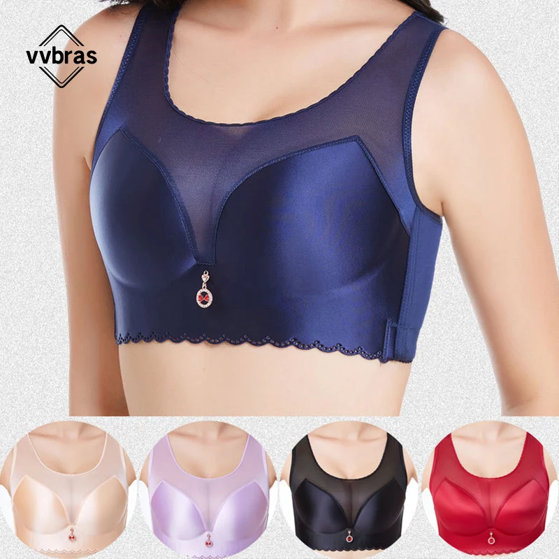 vvbras Plus Size Bras For Women Push Up Bra Women's Underwear Wireless Sexy Woman Clothing Brassiere Breathable Thin Bralette