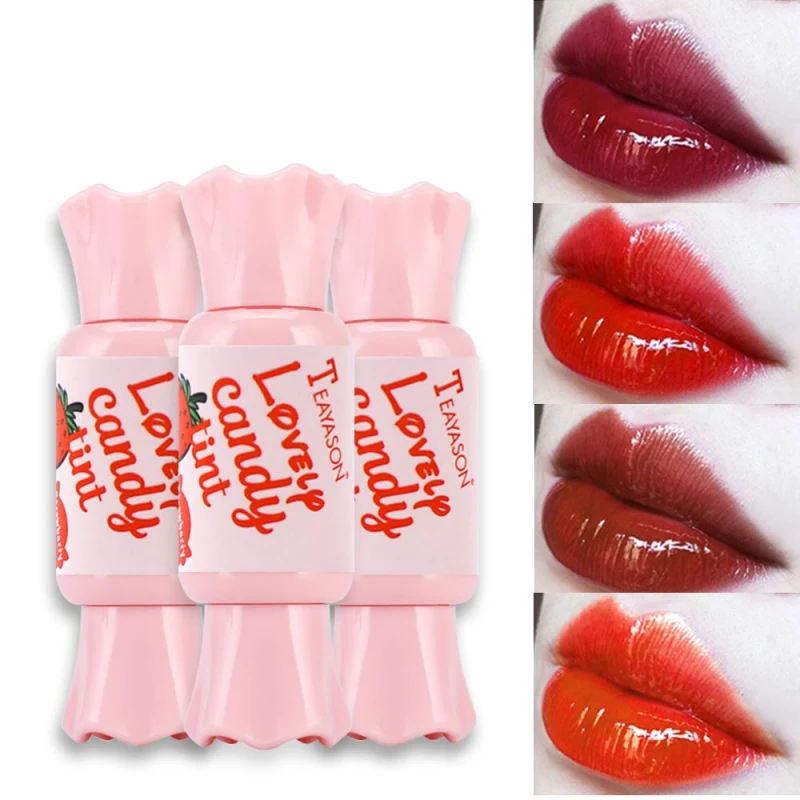 6 Colors Candy-shape Lip Glaze Long-lasting Moisturizing Non-stick Cup Lovely Gloss Lipstick 6G |