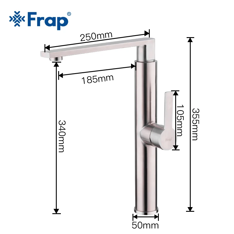 FRAP нержавеющий смеситель для раковины Смеситель с высоким изливом F10899-1 |
