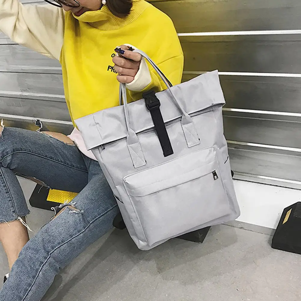 Рюкзак женский мужской Нейлоновый с верхней ручкой и USB-разъемом для зарядки |