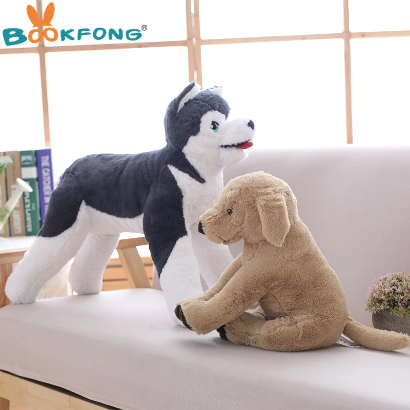 Мягкие плюшевые чучело собаки игрушки животных Лабрадор Huskey собаки куклы для детей подарок на день рождения