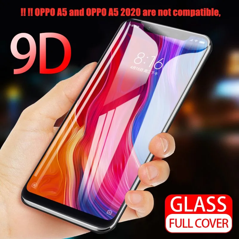 Закаленное стекло 9D для OPPO A3 A3S A5 A7 AX5 AX7 A5S C1 защитная пленка экрана с полным