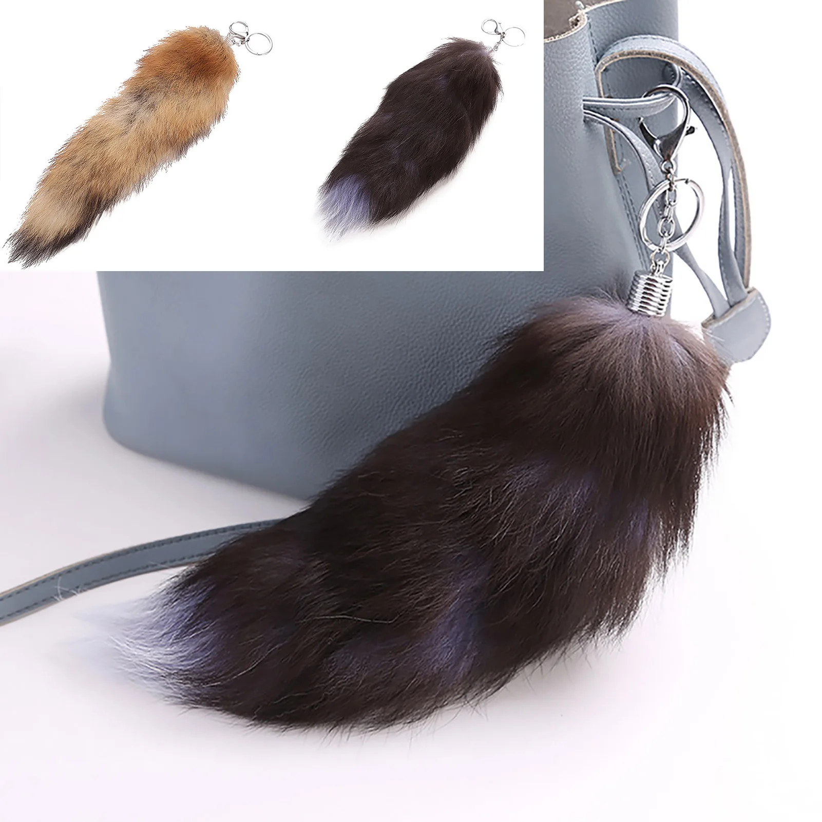 Большой женский брелок для ключей с помпонами и кисточкой | Украшения аксессуары