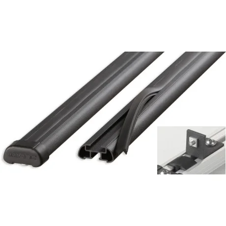 Поперечины на рейлинги с продольным пазом 50 кг аэро багажник крышу алюминиевые