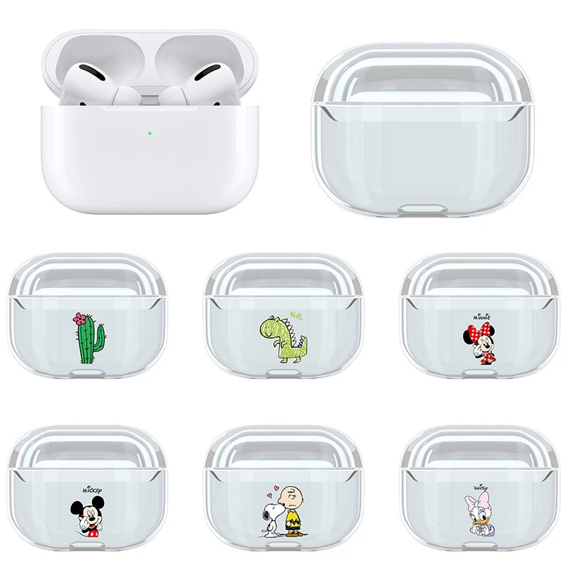Прозрачный чехол для Apple AirPods Pro защитный Bluetooth аксессуары наушников s|Аксессуары