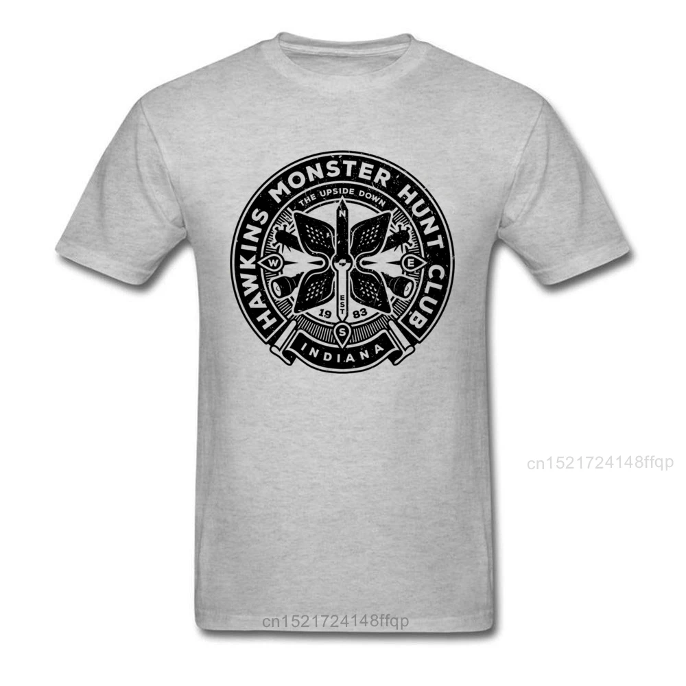 Футболка Monster Hunt Club Мужская футболка с надписью странные вещи белые и черные