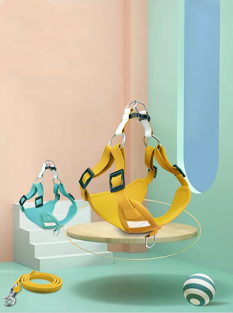 Новые товары для домашних животных замшевый нагрудный жилет собак на спине