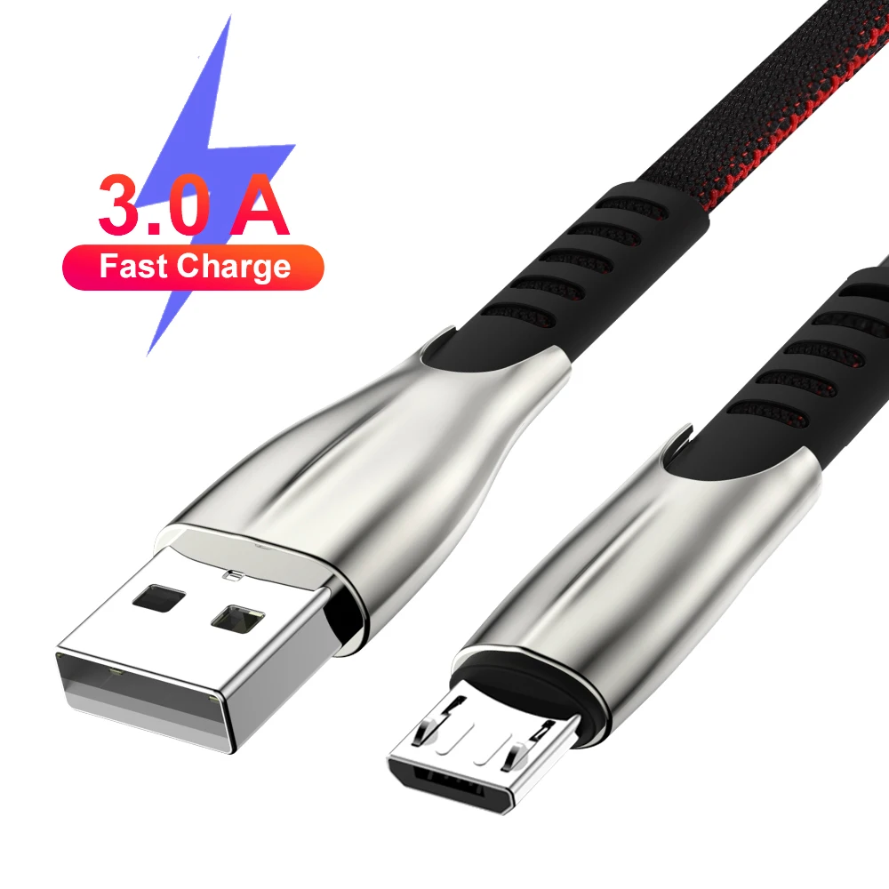 RDCY USB 3A кабель для быстрой зарядки Samsung S20 Huawei P40 Lite Type C телефона Micro Xiaomi 10 Pro Oneplus