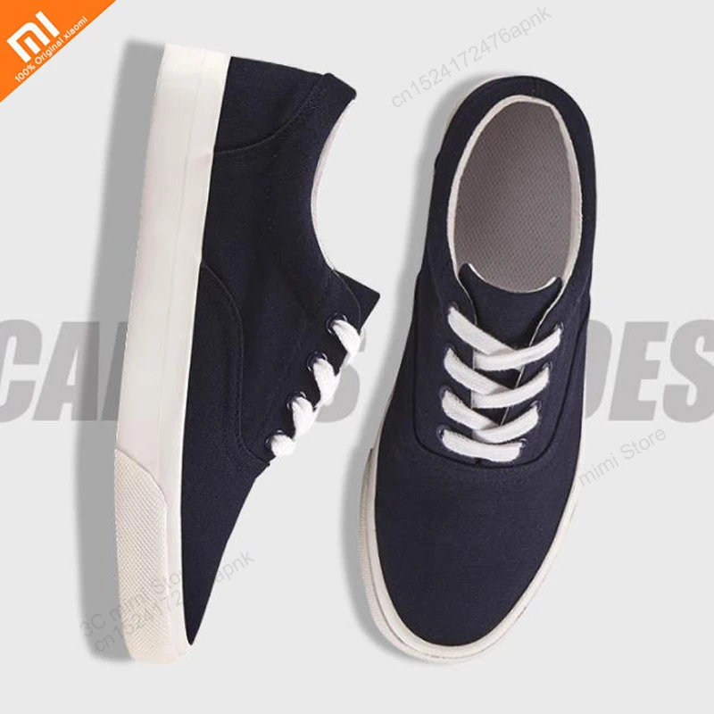 

youpin Students simple solid color breathable cloth shoes canvas shoes light and comfortable casual business shoes men's trend