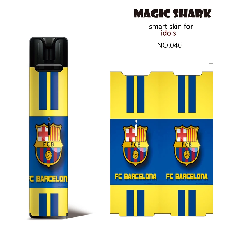 Винтажный чехол-наклейка Magic Shark 2.5D Kitty FCB Deadpool Lion США флаг цветок ПВХ для вейпа |