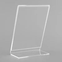 1pcs l shaped acrylic photo frame for mini instax 9 8 90 film paper decoration 3 transparent photo frames