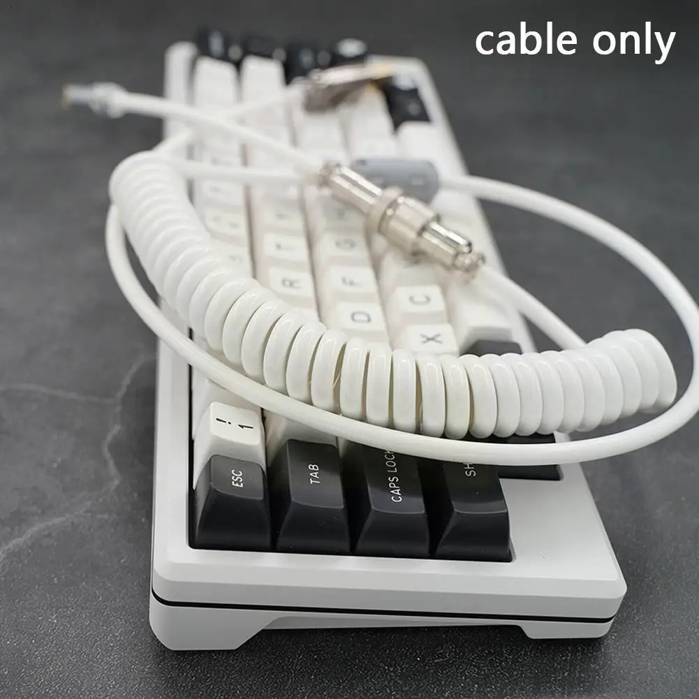 Handmade Mechanical Keyboard Cable Mechanical Keyboard Basic Cable Entry Model White USB Data Pc Cable Part Model T6S2