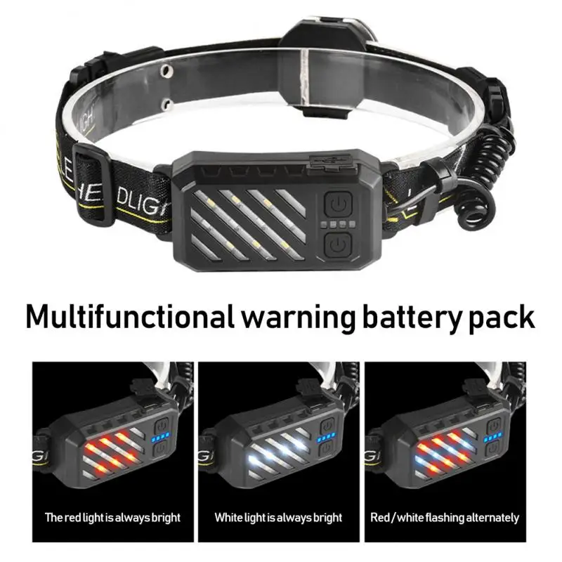 

USB Rechargeable Lamp Large Cast Light COB Headlight Outdoor Camping Headlight Soft Light Patch Headlight Night Fishing Headligh