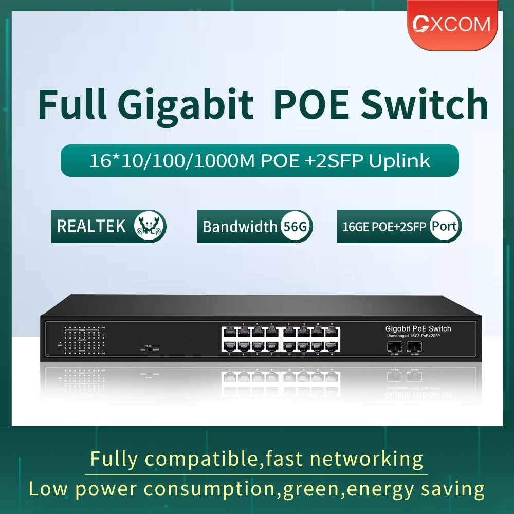 16 10/100/1000 м Порты и разъёмы s коммутатор питания через ethernet с 2 Порт Gigabit 18