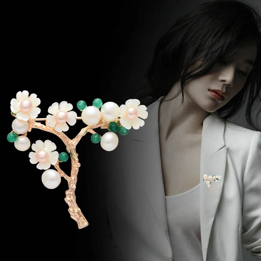 FARLENA ювелирные изделия ручной работы Искусственный хрустальный цветок броши на