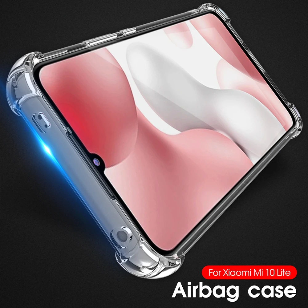 Airbag Protective Case For Xiaomi Mi 10 10T 11 Lite 10T Pro Mi 11 Lite NE Shockproof Protection Case Transparent Protective Capa