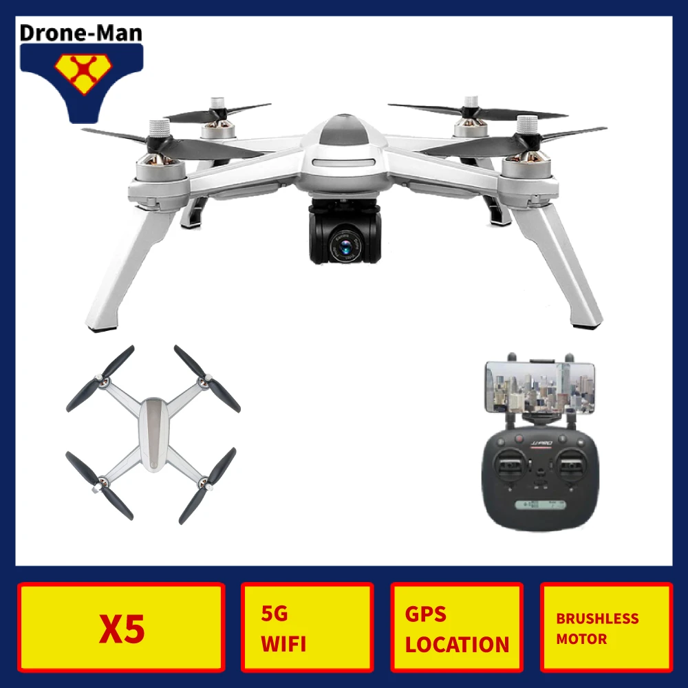 X5 профессиональная камера Дрон 1080P gps 5G wifi HD FPV на ру воздушный Квадрокоптер
