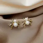 Модные богемные бриллианты для женщин, жемчужные бусины, ювелирные изделия, Свадебная вечеринка, милый 3D дизайн, ретро, эффектные Золотые женские аксессуары