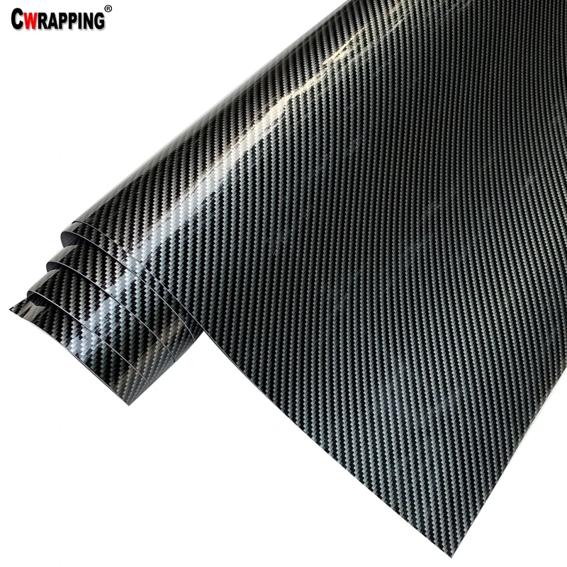 2D Глянцевая углеродная Fieber пленка виниловая оберточная глянец для автомобиля