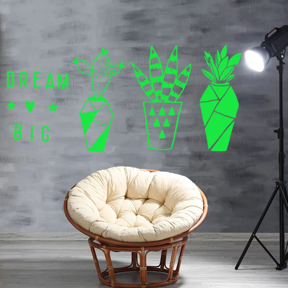 Творческий большой сон в горшке стикер водонепроницаемый виниловые обои