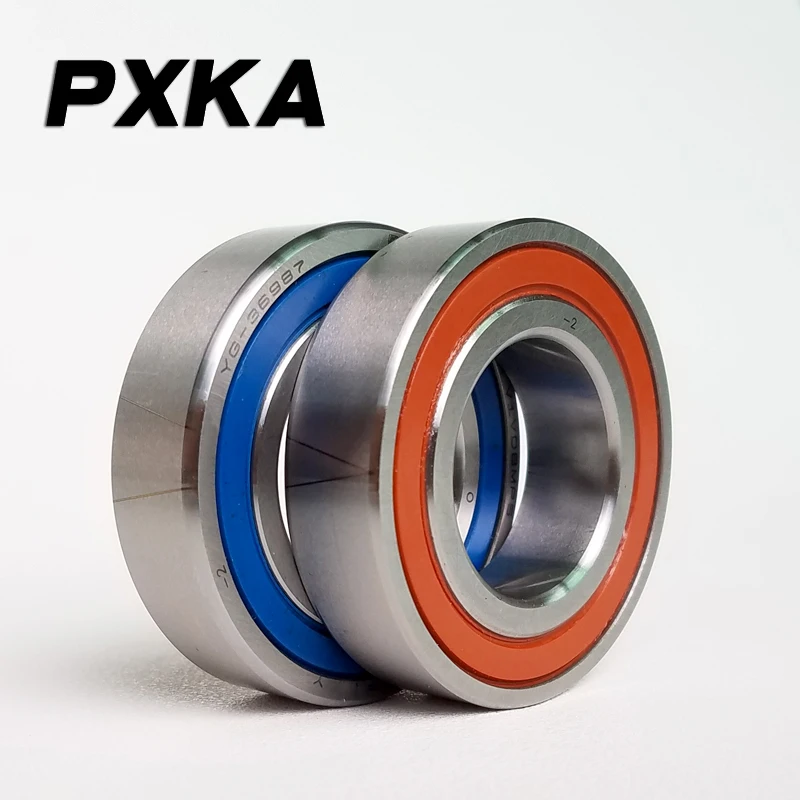 Free shipping 1 Pair 7207 7207C 2RZ P4 DB B 35x72x17 Sealed Angular Contact Bearings Speed Spindle Bearings CNC ABEC 7