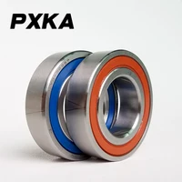 Free shipping 1 Pair 7005 7005C 2RZ P4 DF DB 25x47x12 25x47x24 Sealed Angular Contact Bearings Speed Spindle Bearings CNC ABEC-7