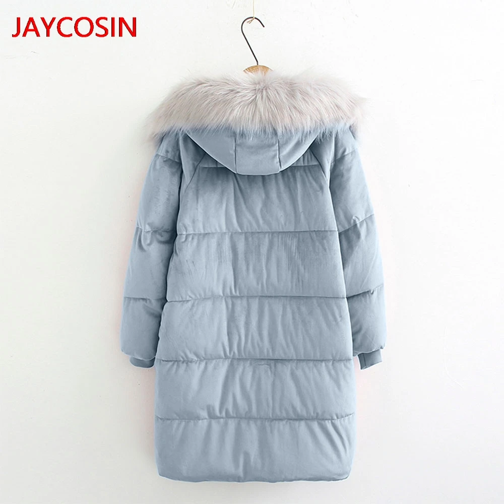 Женские парки JAYCOSIN зимняя куртка с хлопковой подкладкой и принтом большие