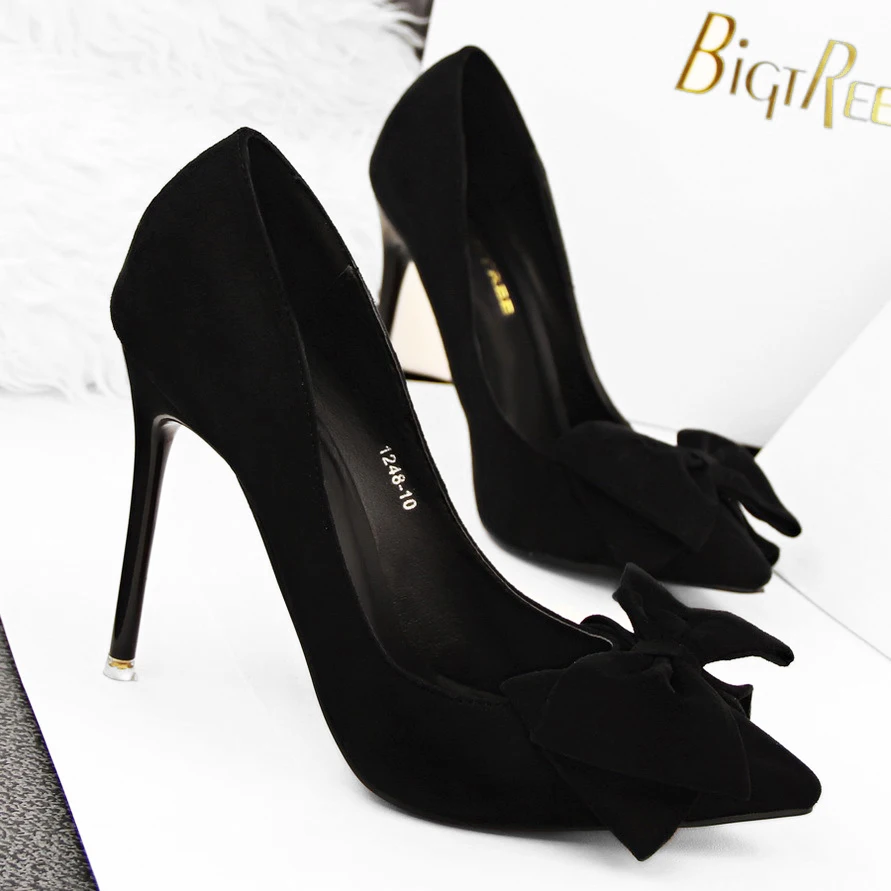 

Sexy High Heels Women Shoes Fashion Bowtie Women Pumps Heels Ladies Bridal Shoes Women Heels Ladies Shoes Stiletto AU