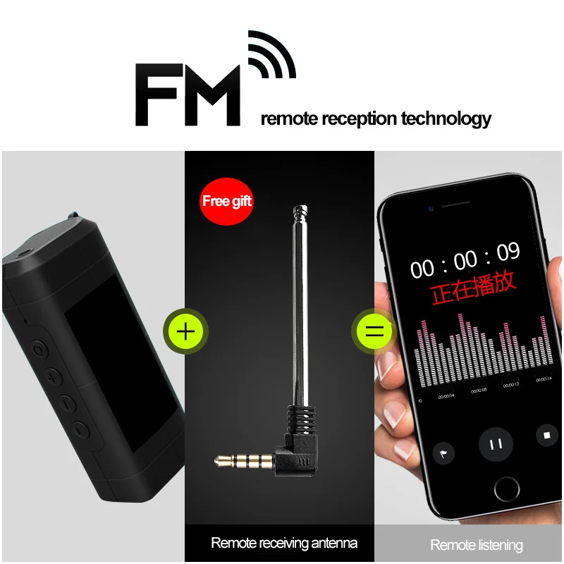 Цифровой диктофон Yescool A50 8 ГБ магнитный с функцией записи звука на большие