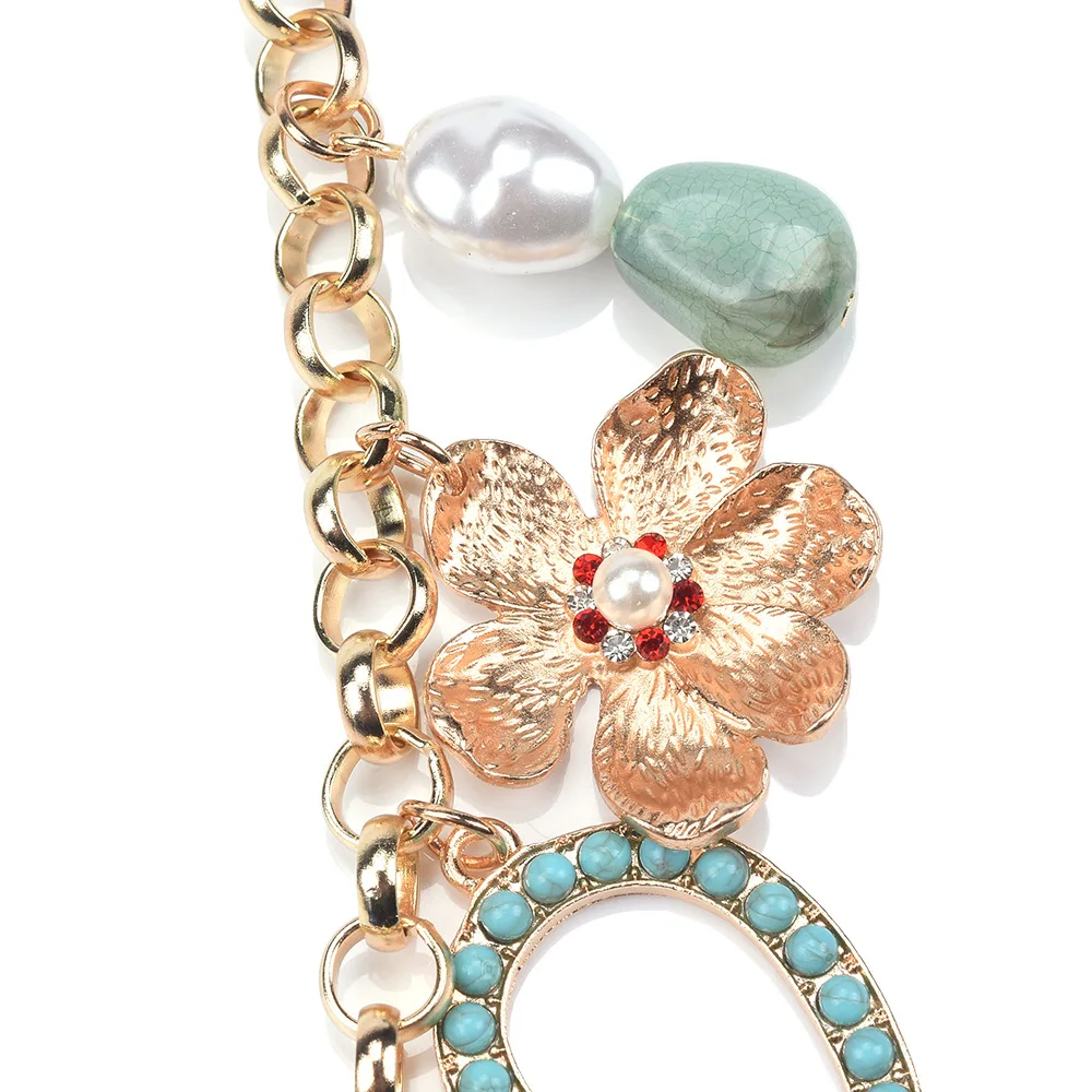 Модное ожерелье с большой цепочкой чокер для женщин и девушек ошейник в богемном