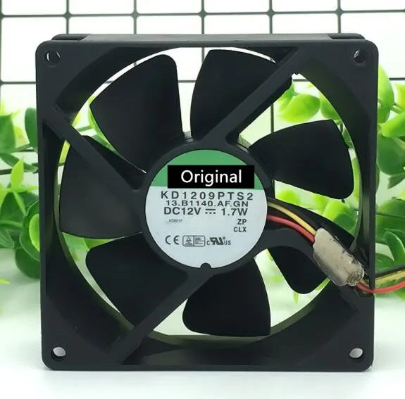 Оригинальный 100% рабочий 9 см 9025 12 в 1,7 Вт Магнитная подвеска бесшумный вентилятор охлаждения шасси KD1209PTS2