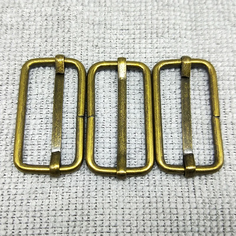 Металлическая Регулируемая прямоугольная D образная Пряжка 50 шт./лот для