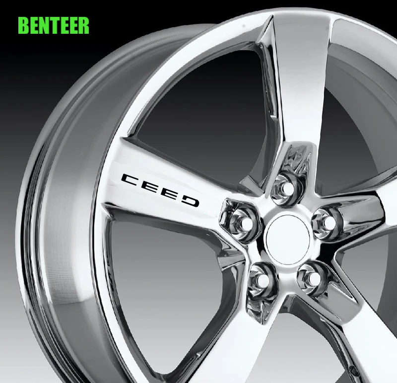 

4pcs car wheel sticker car windows sticker for kia ceed