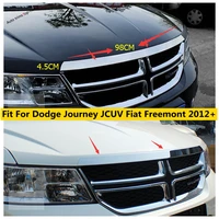 yimaautotrims exterior stainless steel for dodge journey jcuv fiat freemont 2012 2019 front hood grille gill engine cover trim