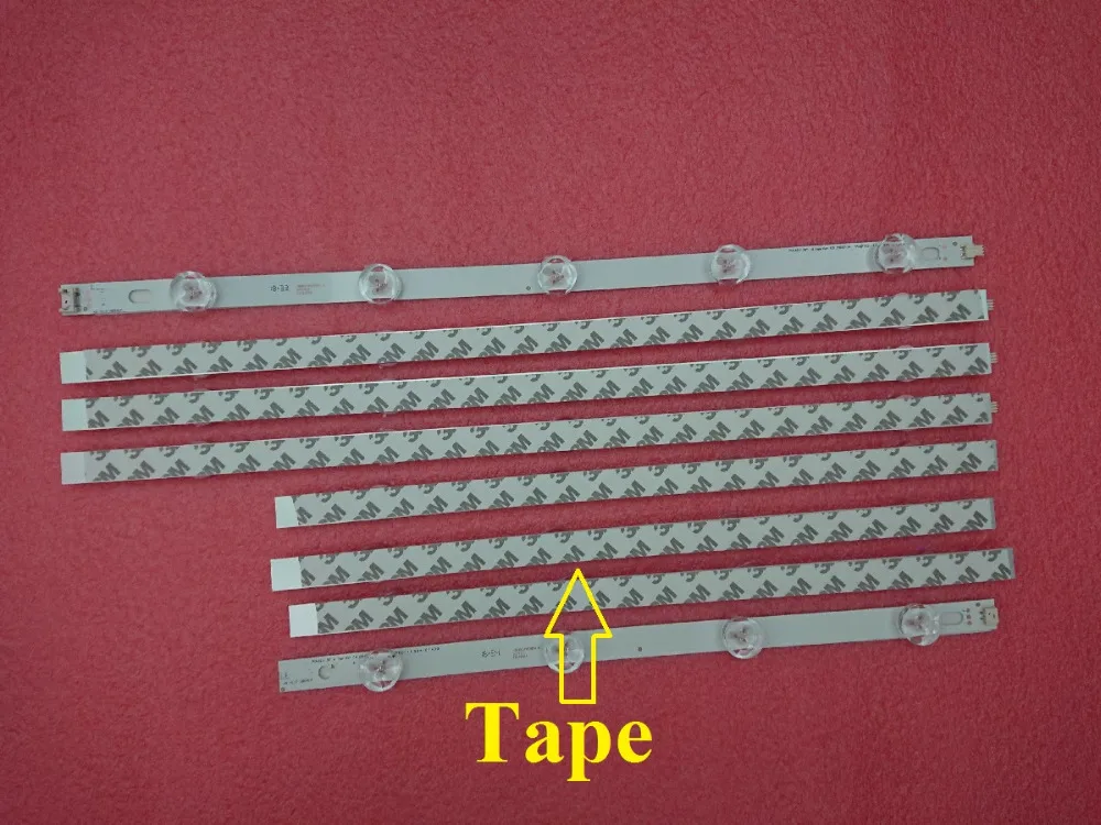 

New 5set=40pcs LED backlight strip for LG 39LN5300 39LN 39LA innotek POLA 2.0 POLA2.0 39 inch A B type HC390DUN-VCFP1