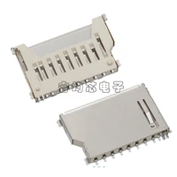 20pcslot sd card holder socket connector 11p11pin short body type with column for memory